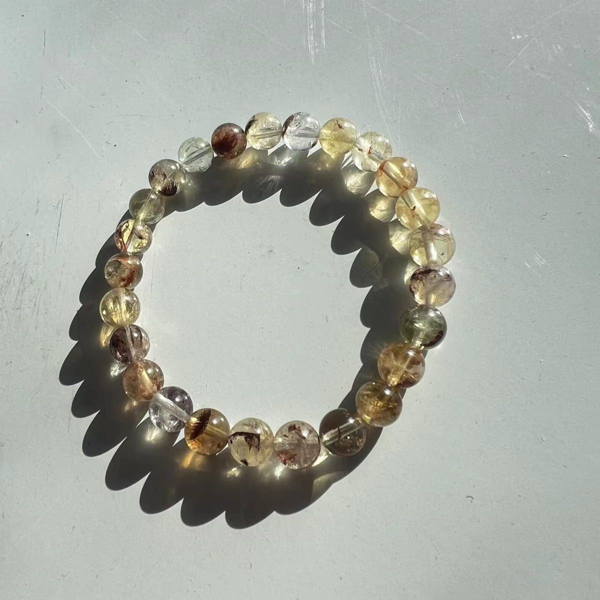 DARA "Ten Thousand Grains of Bright Yellow" crystal bracelet is a fresh, fashionable and simple jewelry piece TS044001