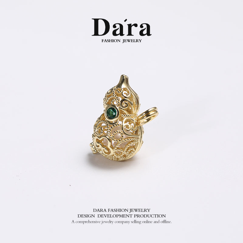 DARA gourd pendant 6-6.5m with 925 silver flash chain YX4347001