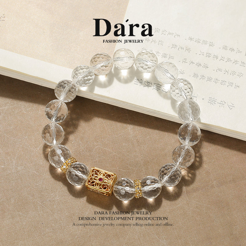 DARA White Crystal Faceted Bracelet R2801001