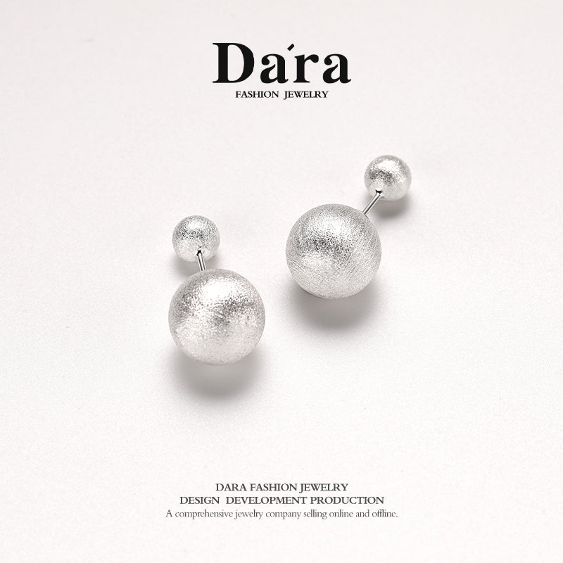 Della 925 silver fashionable personalized earrings, about 5.12g, FYE-02571100