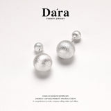 Della 925 silver fashionable personalized earrings, about 5.12g, FYE-02571100