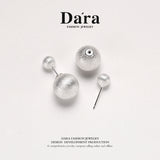 Della 925 silver fashionable personalized earrings, about 5.12g, FYE-02571100