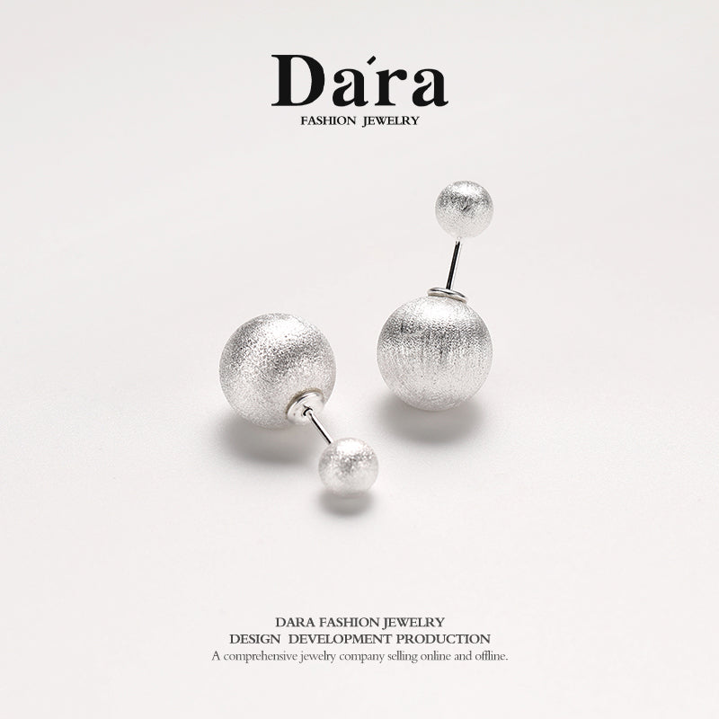 Della 925 silver fashionable personalized earrings, about 5.12g, FYE-02571100