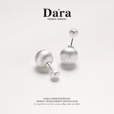 Della 925 silver fashionable personalized earrings, about 5.12g, FYE-02571100