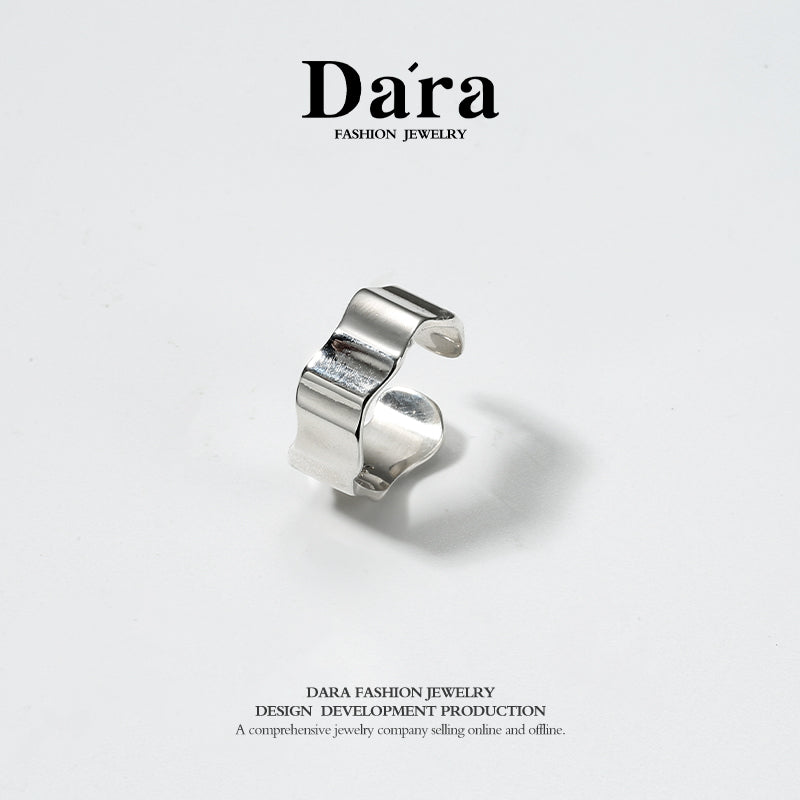 DARA 925 silver simple personality opening ring about 3.44g FYJ-00702600