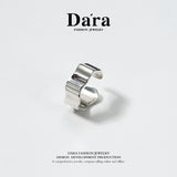 DARA 925 silver simple personality opening ring about 3.44g FYJ-00702600