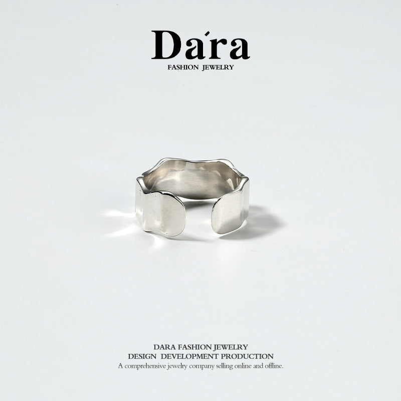 DARA 925 silver simple personality opening ring about 3.44g FYJ-00702600