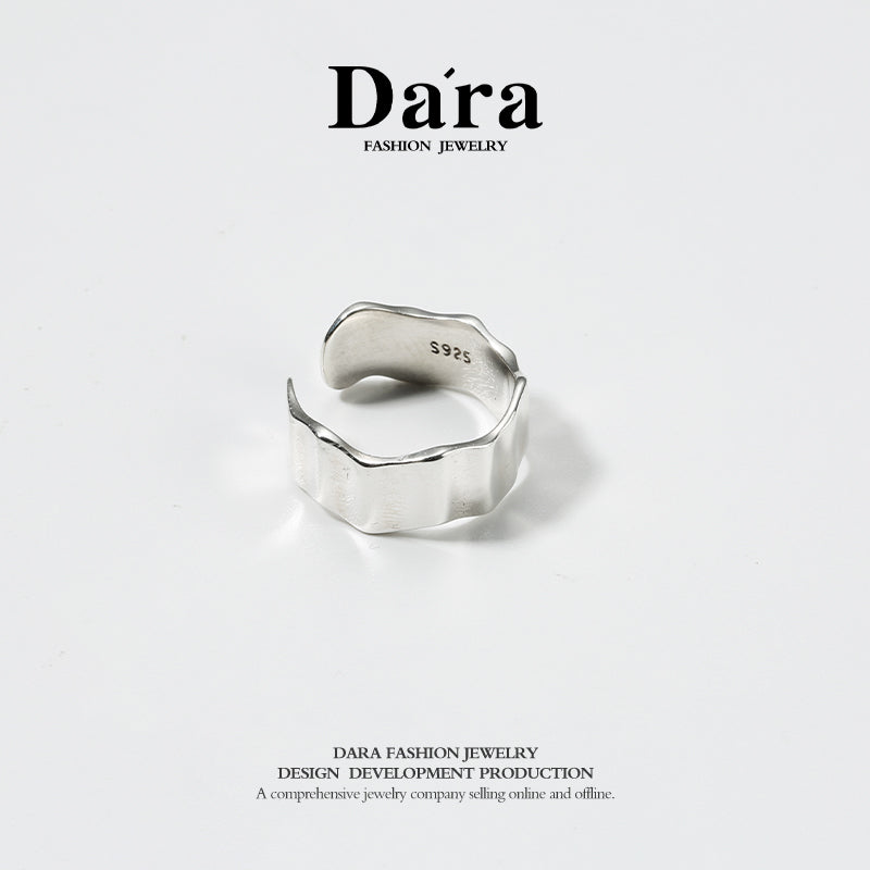 DARA 925 silver simple personality opening ring about 3.44g FYJ-00702600