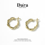 DARA 925 Silver Fashionable Elegant Earrings Approximately 3.96g FYE-00482300