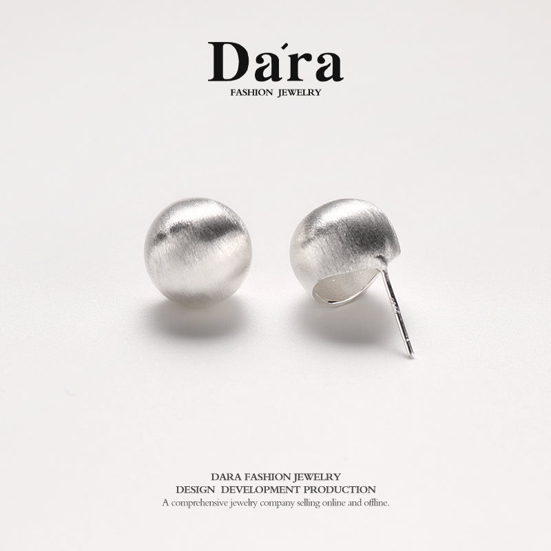 DARA 925 silver simple fashionable personalized earrings about 6.18g FYE-02731100