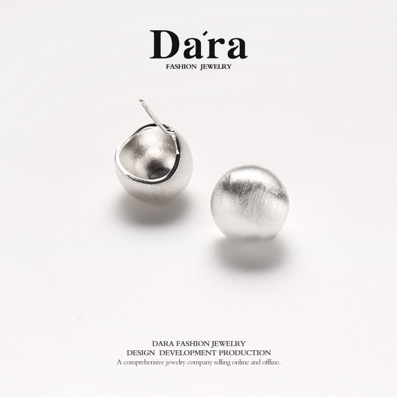 DARA 925 silver simple fashionable personalized earrings about 6.18g FYE-02731100
