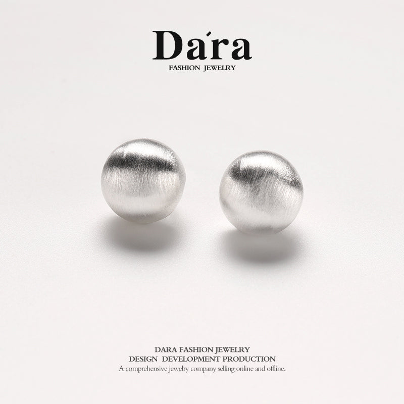 DARA 925 silver simple fashionable personalized earrings about 6.18g FYE-02731100