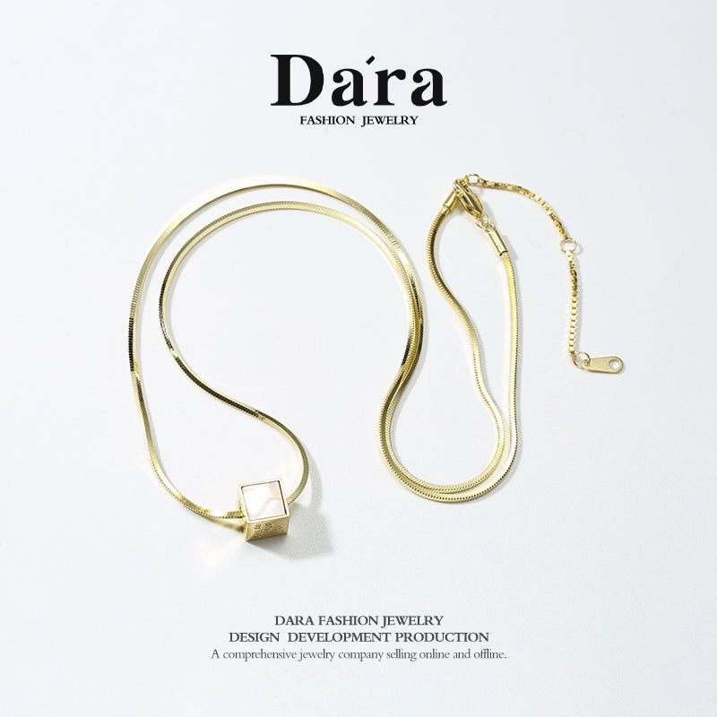 DARA 925 Silver Fashionable Personalized Necklace, Approximately 7.3g, FYL-0625201