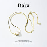 DARA 925 Silver Fashionable Personalized Necklace, Approximately 7.3g, FYL-0625201
