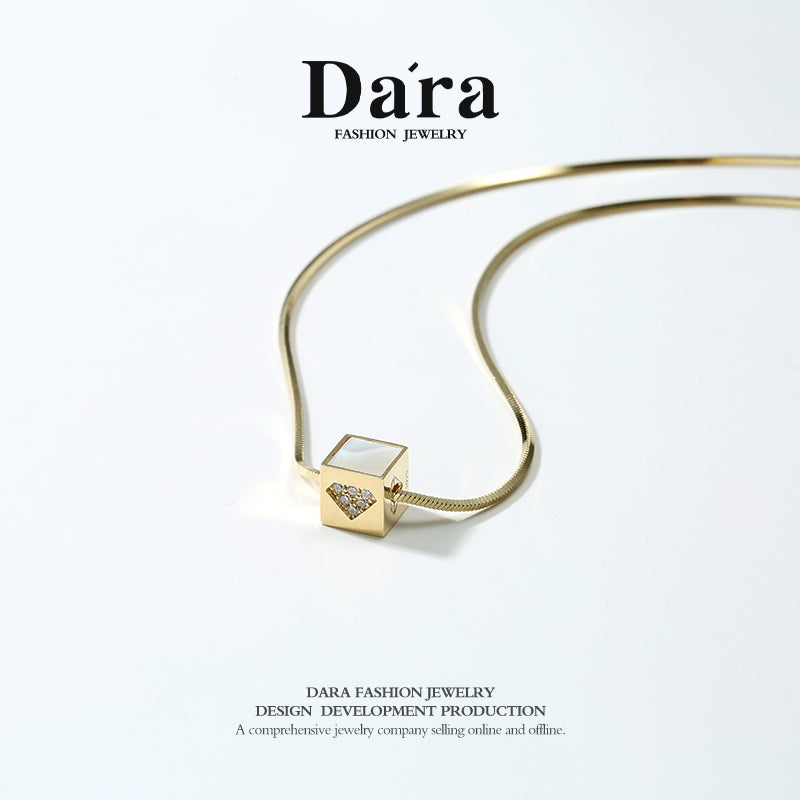DARA 925 Silver Fashionable Personalized Necklace, Approximately 7.3g, FYL-0625201