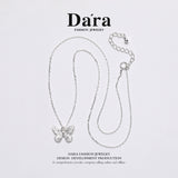 DARA 925 silver products S925 silver butterfly necklace FYL-12961100