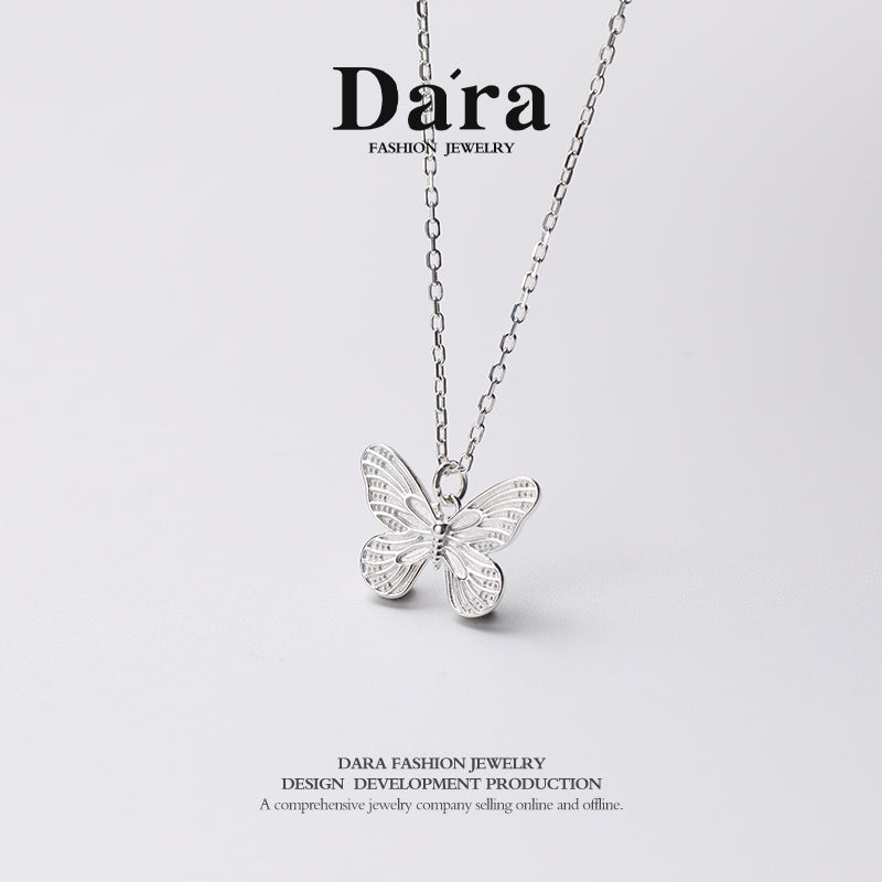 DARA 925 silver products S925 silver butterfly necklace FYL-12961100