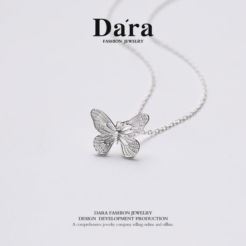 DARA 925 silver products S925 silver butterfly necklace FYL-12961100