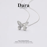 DARA 925 silver products S925 silver butterfly necklace FYL-12961100