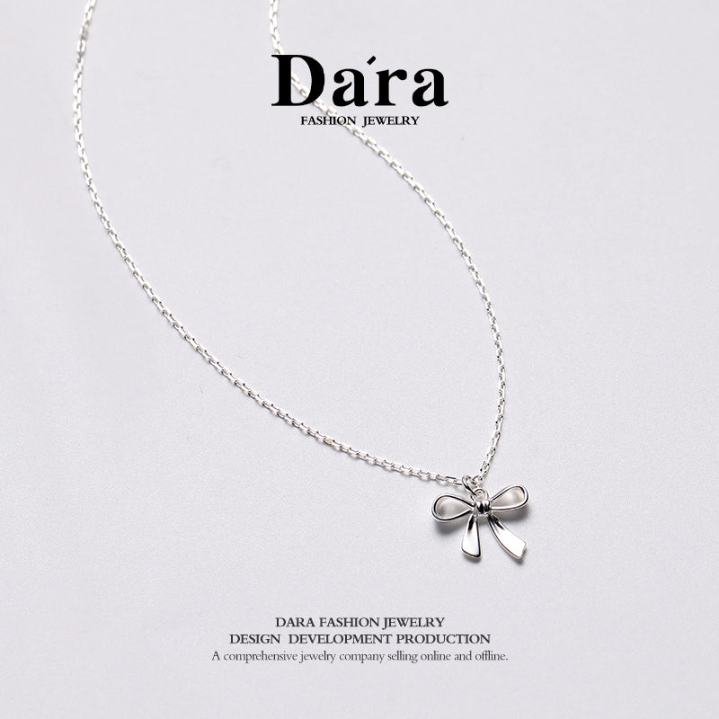 DARA 925 silver silver products S925 silver bowknot necklace FYL-08871100Q