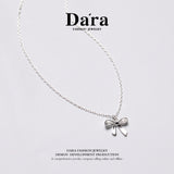 DARA 925 silver silver products S925 silver bowknot necklace FYL-08871100Q