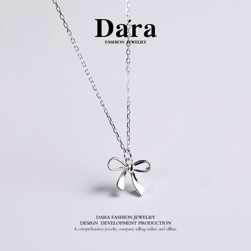 DARA 925 silver silver products S925 silver bowknot necklace FYL-08871100Q