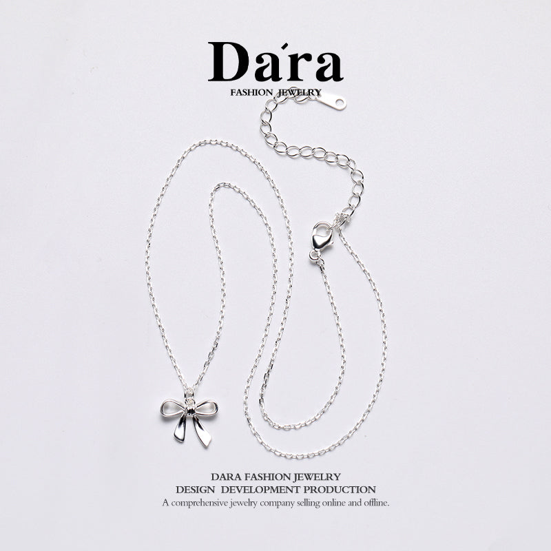 DARA 925 silver silver products S925 silver bowknot necklace FYL-08871100Q