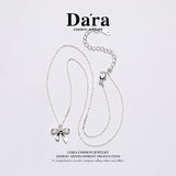 DARA 925 silver silver products S925 silver bowknot necklace FYL-08871100Q