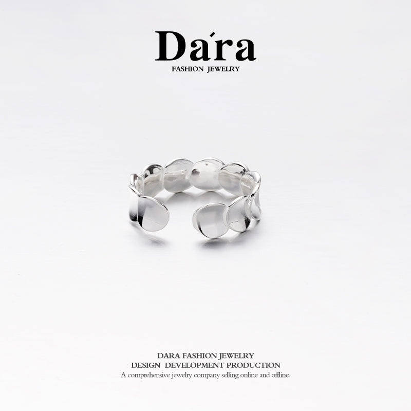 Dara 925 Silver Simple Personality Opening Ring About 2.7g FYJ-00601100