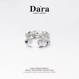 Dara 925 Silver Simple Personality Opening Ring About 2.7g FYJ-00601100