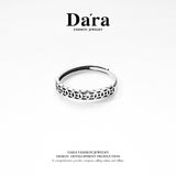 DARA 925 Silver Personalized Mix-and-Match Ring, Approximately 1.2g, FYJ-00132600