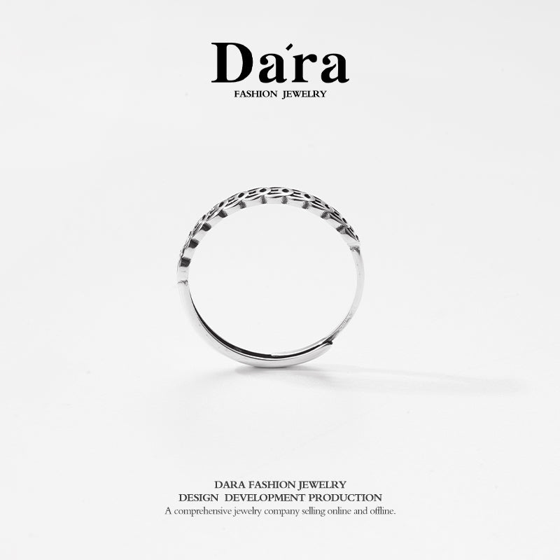 DARA 925 Silver Personalized Mix-and-Match Ring, Approximately 1.2g, FYJ-00132600