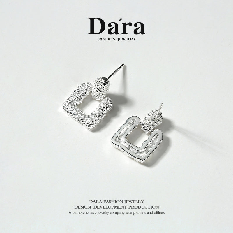 DARA 925 silver fashion design earrings earrings about 4.61g FYE-00591100