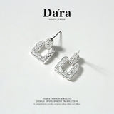 DARA 925 silver fashion design earrings earrings about 4.61g FYE-00591100