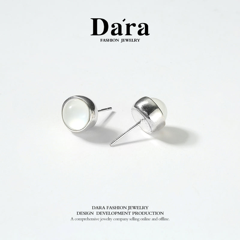 DARA 925 Silver Elegant Fashion Ear Studs Approximately 3.23g FYE-02741101
