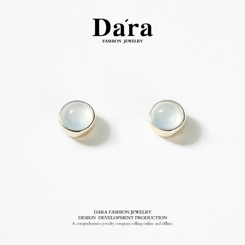 DARA 925 Silver Elegant Fashion Ear Studs Approximately 3.23g FYE-02741101