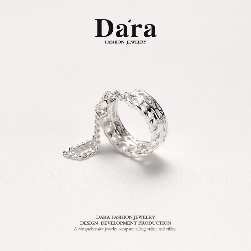 DARA 925 silver single ear bone buckle FYE-03321100