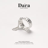 DARA 925 silver single ear bone buckle FYE-03321100