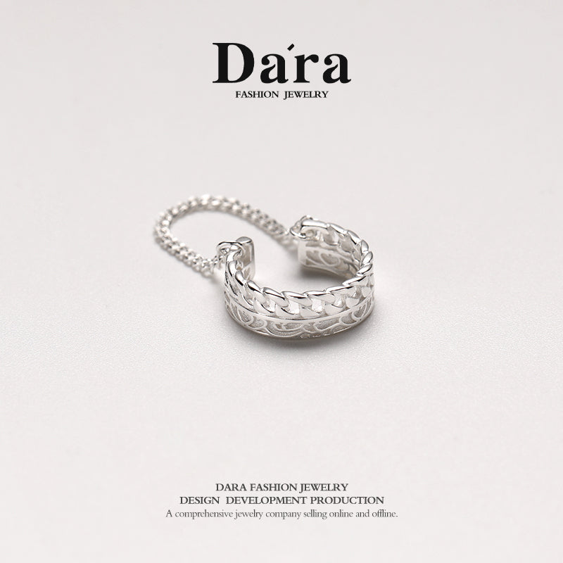 DARA 925 silver single ear bone buckle FYE-03321100