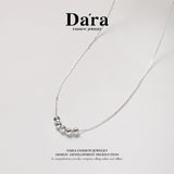 Dara Small Round Bead S925 Silver Necklace For Women FYL-08911100