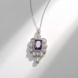 DARA Zirconia Alloy Purple Pendant X2084002