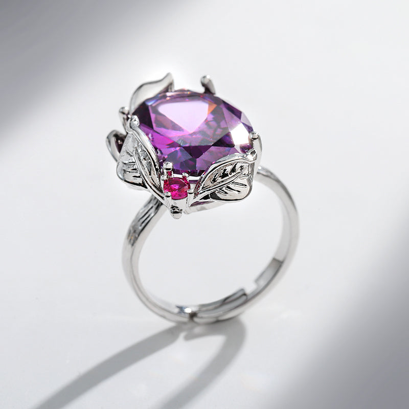 DARA Zirconia Alloy Purple Ring j913001