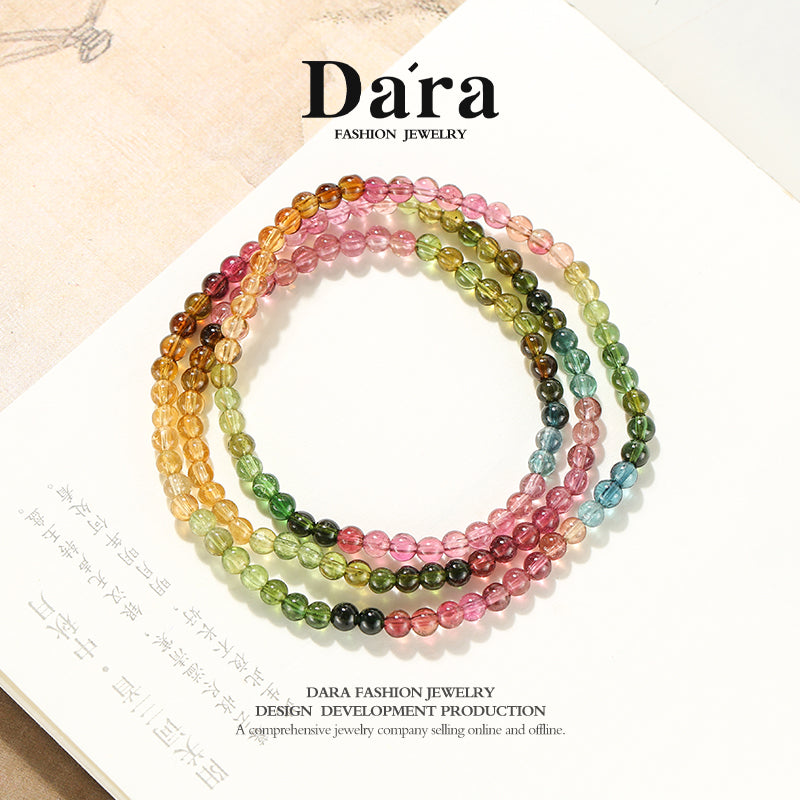 DARA 4mm Tourmaline 3-Ring Bracelet R1679001