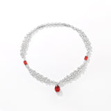 DARA Zirconia Alloy Garnet Necklace X3940001