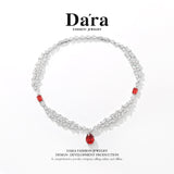 DARA Zirconia Alloy Garnet Necklace X3940001
