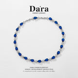 DARA Zirconia Alloy Blue Necklace X4216002