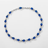 DARA Zirconia Alloy Blue Necklace X4216002