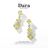 DARA Synthetic Cubic Zirconia Alloy Fruit Green Ear Nail H7094001