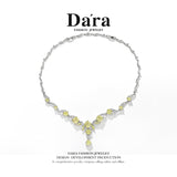 DARA Cubic Zirconia Alloy Necklace in Fruit Green, Model X4212001