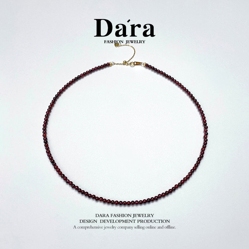 DARA Garnet Necklace (Alloy Chain) X5453001